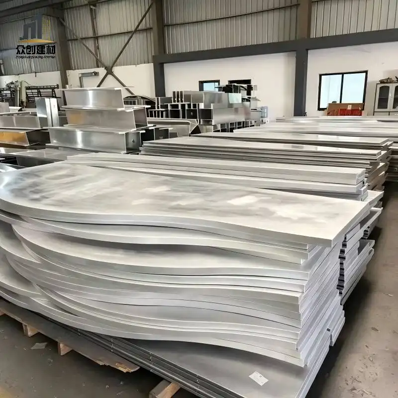 Wave Aluminum Baffle Ceiling for Airports | Wind Resistant Wavy Linear Airport Ceiling